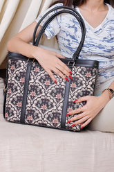 STRAPS FLORAL CANVAS - GRAY - M111